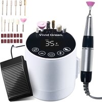 Vivid Green Elektrische Nagelvijl - Nagelfrees Complete Set 35000 RPM - Manicure & Pedicure - Vivid Green