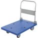 Chariot de manutention, charge utile 400 kg, dimensions 900 x 600 mm, couleur gris/cyan