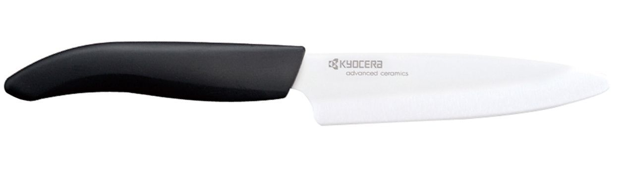 Kyocera FK-110WH-BK - 11cm Ceramic Universal Knife - White Blade, Black Handle