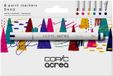 Copic acrea Deep set, 6 stuks, waterbestendige inkt, 0,8 mm ronde punt