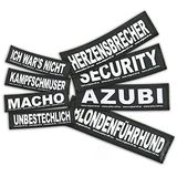 Verwisselbare JULIUS-K9 Verwisselbare patches, 1 paar, SÉCURITÉ, Maat: klein, zwart