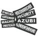 Verwisselbare JULIUS-K9 Verwisselbare patches, 1 paar, SÉCURITÉ, Maat: klein, zwart