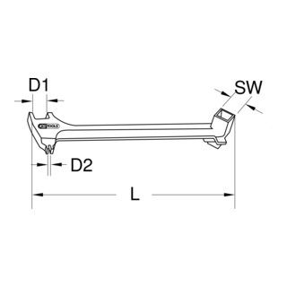 KS Tools BRONZEplus universele vatenkantsleutel 380 mm