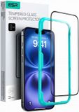 ESR Screen Protector Geschikt voor Apple iPhone 16 - Tempered Glass met Montageframe - Krasbestendig - Gemakkelijke Installatie - (1-Pack)