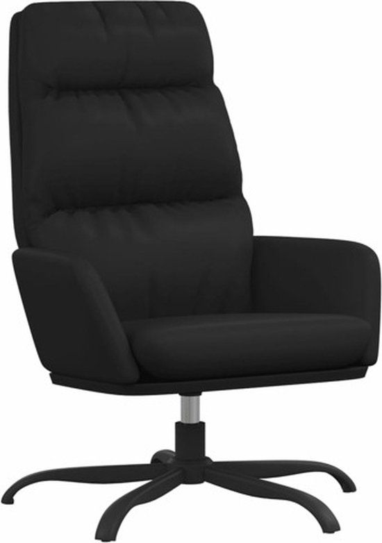 vidaXL Relaxstoel - Kunstleer - Zwart