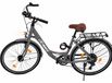 oTo MUNICH Plus Boring Grey 28 Zoll Vélo, Shimano 7 vitesses, Vélo de ville, Cadre bas avec cadre en acier, Dynamo de moyeu 60 Lux LED lumière avant, avec traqueur, ordinateur de vélo, support de téléphone portable et porte-bagages