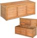 Merkloos Houten Tuinbox met Opbergruimte en Zitfunctie - 120 x 45 x 45 cm voor Tuin en Balkon