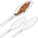 Merkloos Relaxdays Visklem BBQ Set van 3