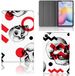 B2Ctelecom Tablettasje Samsung Galaxy Tab S6 Lite Skull Red