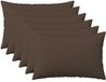 vidaXL Kussensloop - 6 stuks - HEERLEN - Taupe - 50 x 75 cm - Katoensatijn