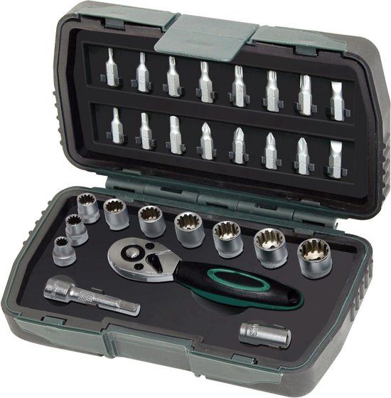 Brüder Mannesmann M29185 Dopsleutelset 28-delig