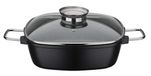 GSW 414579 vierkante braadpan Gourmet graniet, aluminium, zwart - 28 x 28 x 8,5 cm