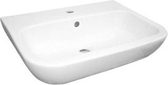 Plieger Brussel Washbasin 50x45cm - 1 Faucet Hole - Ceramic - Gloss White