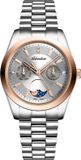 ADRIATICA dameshorloge A3802.R117QF, goudkleurig, met zirkonia, Zwitsers fabricaat