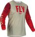 FLY Racing Kinetic Wave Lichtgrijs Rood Jersey - Jas
