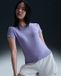 Nike Sportswear Chill Knit Korte Mouw Dames T-shirt Paars L