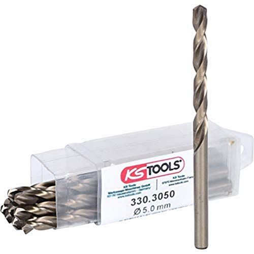 KS Tools 330.3050 HSS-G Co 5 Spiraalboren - 5mm - 10 stuks
