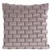 Eurofirany Set van 2 kussenslopen, decoratieve kunstbont, kussensloop 45x45 cm, donkerpaars