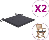 vidaXL Tuinstoelkussens 4 stuks 40x40x3 cm Oxford stof antracietkleurig