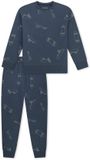 SCHIESSER Pyjama lang deep blue katoen 100% 164