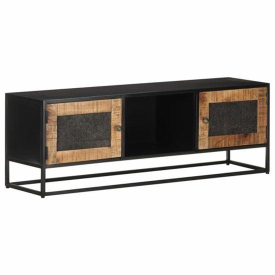 VidaXL TV-meubel 120x30x40 cm ruw mangohout