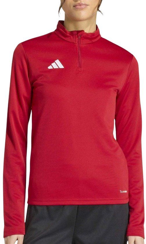 Adidas Entrada 26 Trainingssweater Dames - Rood/Wit - Maat L