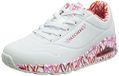 SKECHERS Sneakers laag 'Uno-Loving Love' pink / rood / wit