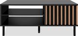 CALICOSY MONZA 55A Table basse Noir / Chêne artisan