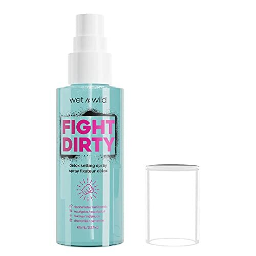 Wet n'Wild Fight Dirty, Makeup Clarifying Setting Spray met Hydraterende en Balancerende Formule voor een Langdurige Make-up, Mask-Proof, Transfer-Proof en Anti-Pollution, Natuurlijke Finish
