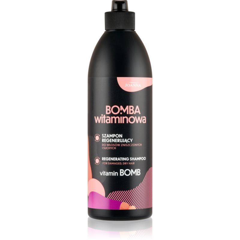 JOANNA Vitamine Bomb regenererende shampoo voor droog en beschadigd haar, 500 ml