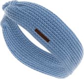 Knit Factory Joy Gebreide Dames Hoofdband - Crystal Blue