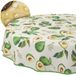 ANRO Afwasbaar tafelzeil, lotuseffect, vuil- en waterafstotend, voor binnen en buiten, rond, 140 cm, met zoom, avocado