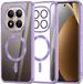 Techsuit Hoesje geschikt voor Xiaomi Redmi Note 15 Pro Plus / Xiaomi Poco M8 Pro - Luxury Crystal Back Cover - Geschikt voor MagSafe - Transparant/Lichtpaars