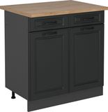 Vicco R-Line Keukenonderkast – 80 cm, WB Eik Antraciet landhuis