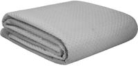 HOMLA Zemi Velours sprei met reliëf - Grijs 200x220cm