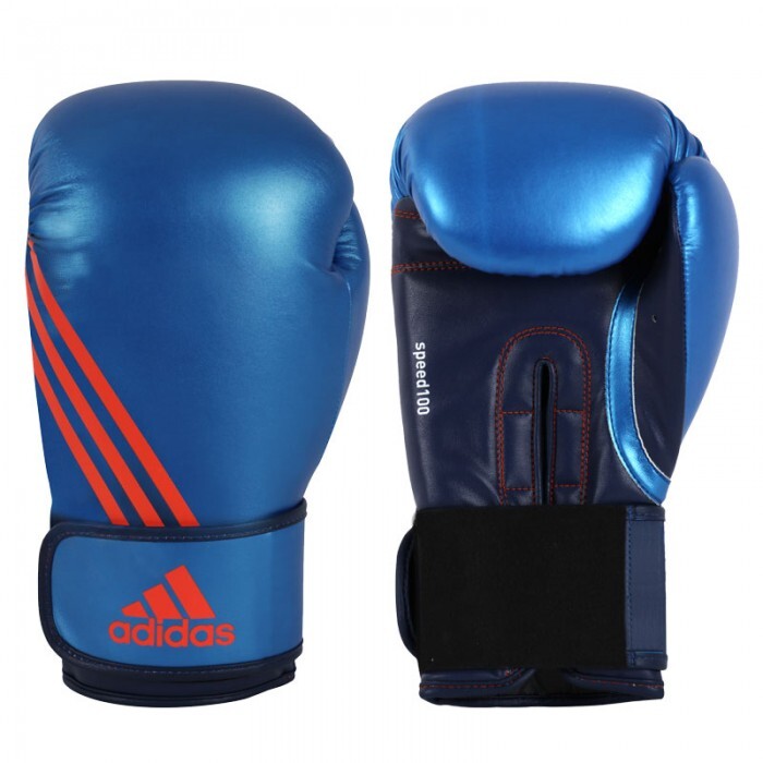 Adidas Speed 100 Kick Bokshandschoenen Blauw - 6 oz