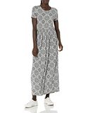 Amazon Essentials Dames Maxi-jurk met korte mouwen (verkrijgbaar in grote maten)