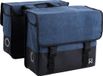 WILLEX Dubbele Canvas Plus Fietstas 30L - Blauw/Matzwart