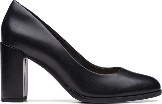 CLARKS Pumps Freva85 Vrouwen Zwart Leer Maat 42