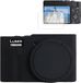 Foto de Vakman BeiJingLiangPinJiaZuoKeJiWenHuaFaZhanYouXianGong Siliconen hoes voor Panasonic Lumix ZS99/TZ99 met 2 schermbeschermers - Zwart
