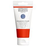 Lefranc Bourgeois 301921 Study Gouache sterke, lichtechte, dekkende kleuren in de 80ml tube - Vermiljoen