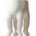 LUPILU® Lot de 2 collants bébé fille éponge intégrale thermo (blanc/beige, 6-12 mois)