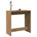 vidaXL Table de bar - 102x50x103,5 cm - bois traité - artisanal - couleur chêne