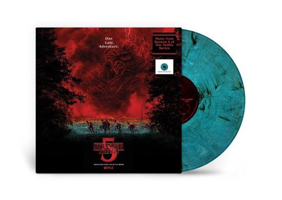 Stranger Things LP - Stranger Things 5 (Soundtrack from the Netflix Series) - Blue marble Vinyl