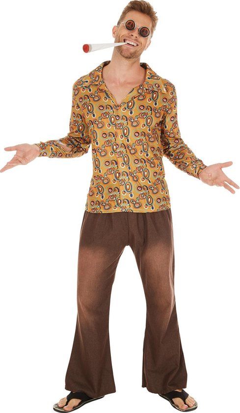 Tectake dressforfun - Hippie John Herenkostuum XL - Hippie Verkleedkleding