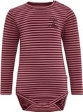 Hummel Kinderbody met lange mouwen Hmlmulle L/S 215547 Windsor Wine Gestreept