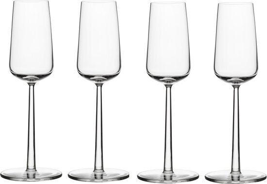 Iittala Set van vier champagne glazen Essence