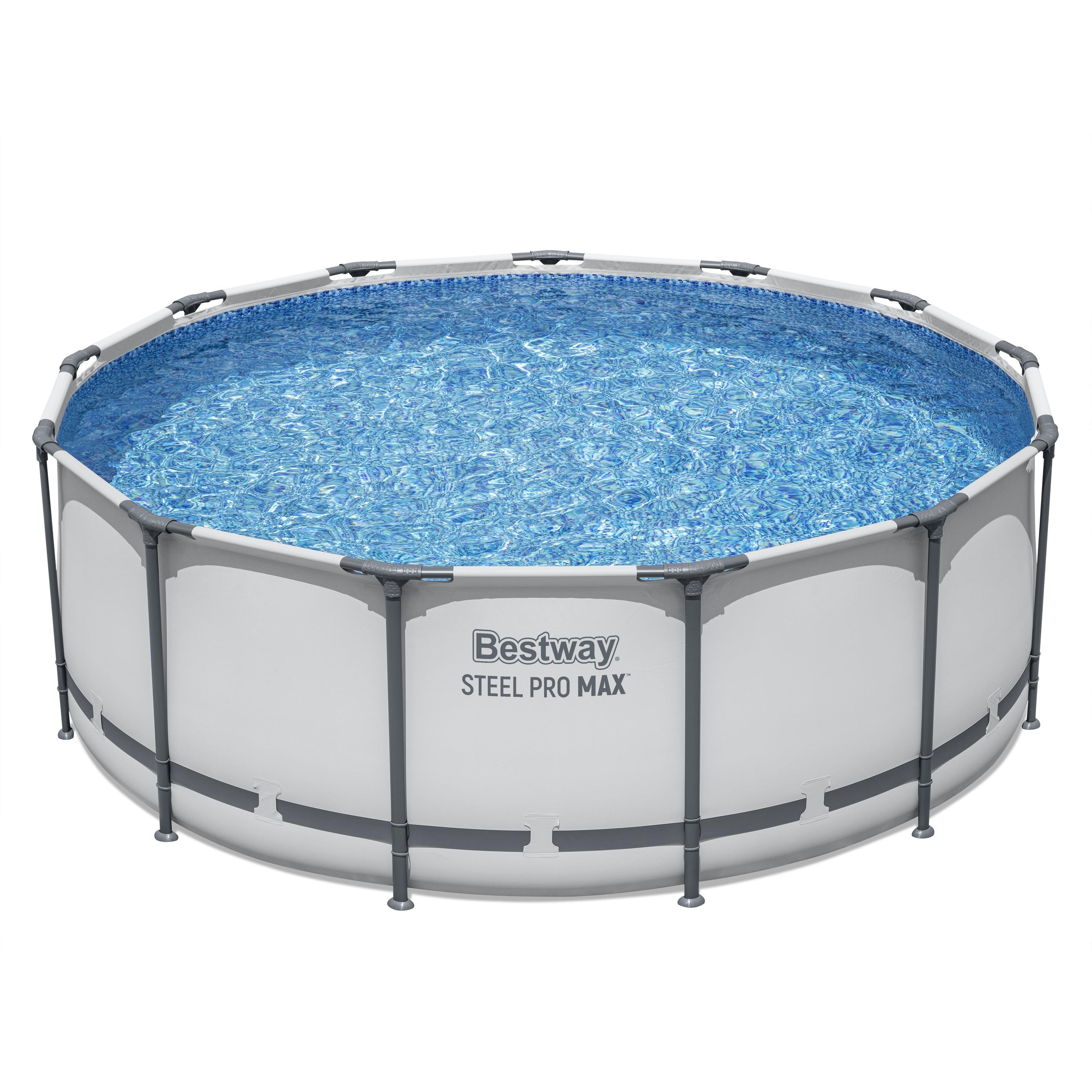 Bestway Steel Pro MAX Ronde Opbouwzwembad Set - 3,96 m x 1,22 m - Wit