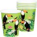 Boland - Set 10 gobelets en papier Toucan - Tropical