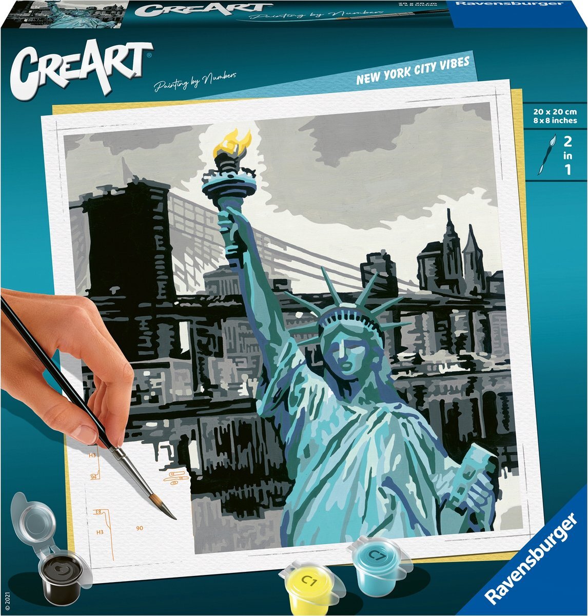 Ravensburger Schilderen op nummer Ravensburger CreArt New York City - Schilderen op nummer voor volwassenen - Hobbypakket